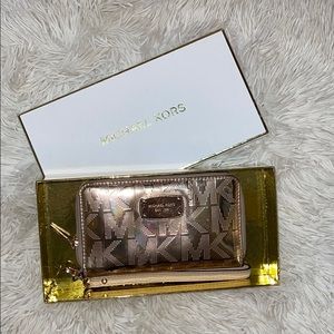 Michael Kors Rose Gold wristlet